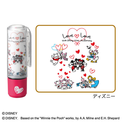 ディズニー × シャチハタ ネーム9 着せ替えパーツ ホルダー＆キャップ ディズニー ウォルト・ディズニー生誕110周年記念モデル