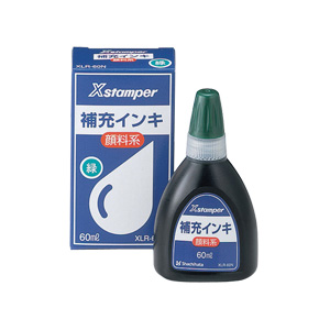 シャチハタ 顔料系インキ 緑 60ml