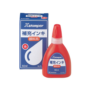 シャチハタ 顔料系インキ 赤 60ml