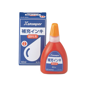 シャチハタ 顔料系インキ 朱 60ml